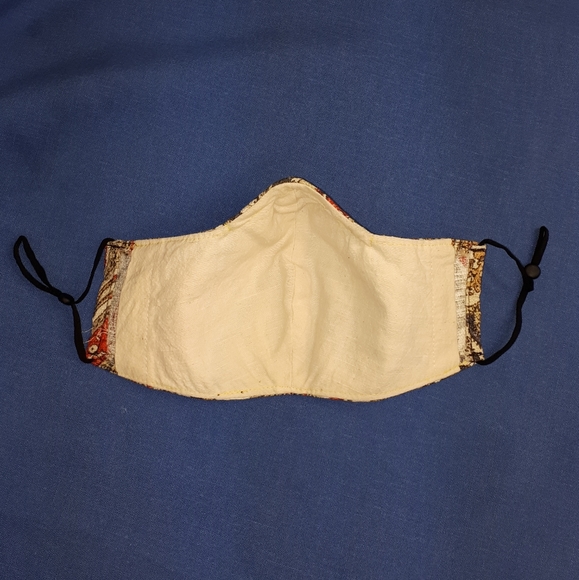 NEW Hand-made Adult Lined Cotton Face Mask - Picture 5 of 6